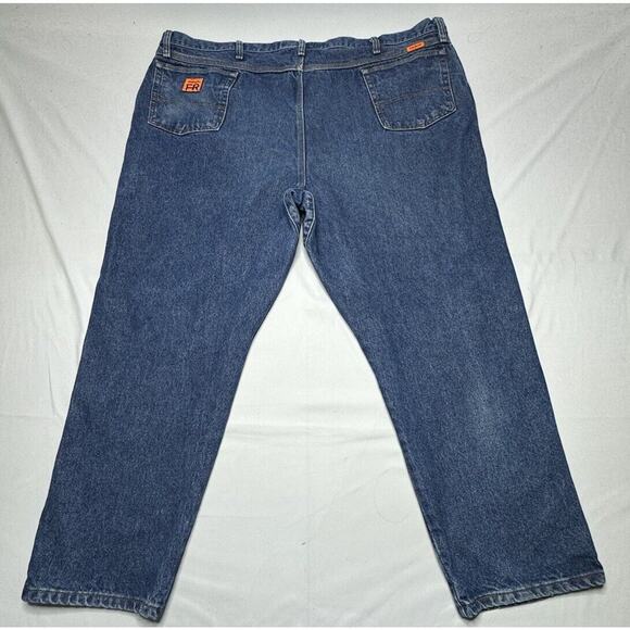 Wrangler FR HRC2 2112 Men's Straight Leg Blue Denim Jeans - Size 48x29 - Picture 2 of 8